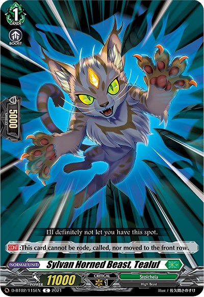Image of Sylvan Horned Beast, Tealuf (D-BT02/115EN) [A Brush with the Legends]