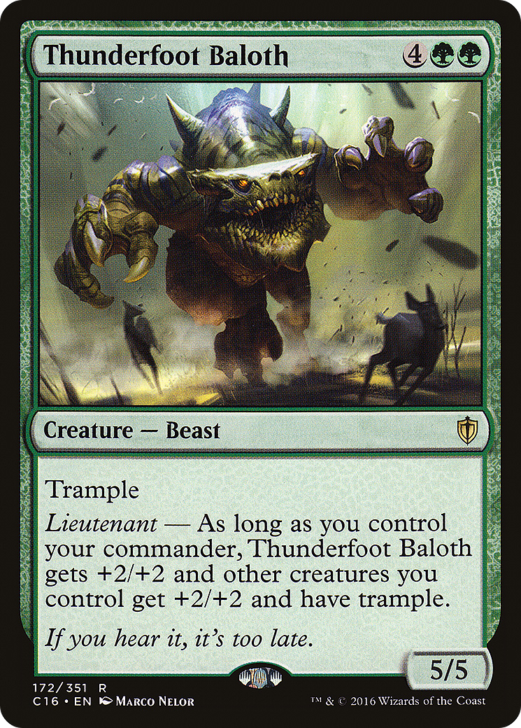 Image of Thunderfoot Baloth [Commander 2016]