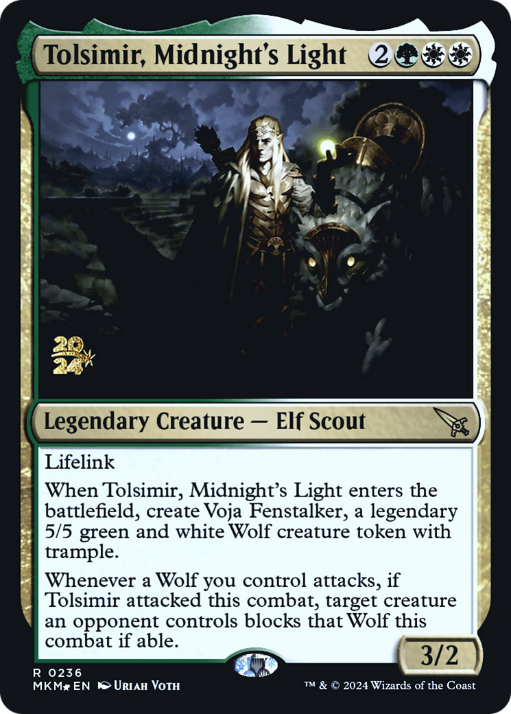 Image of Tolsimir, Midnight's Light [Murders at Karlov Manor Prerelease Promos]