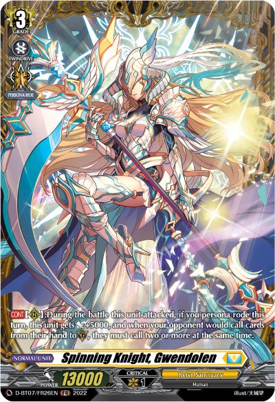 Image of Spinning Knight, Gwendolen (FR) (D-BT07/FR26EN) [Raging Flames Against Emerald Storm]