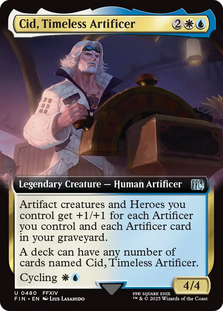 Image of Cid, Timeless Artificer (Extended Art) [FINAL FANTASY]