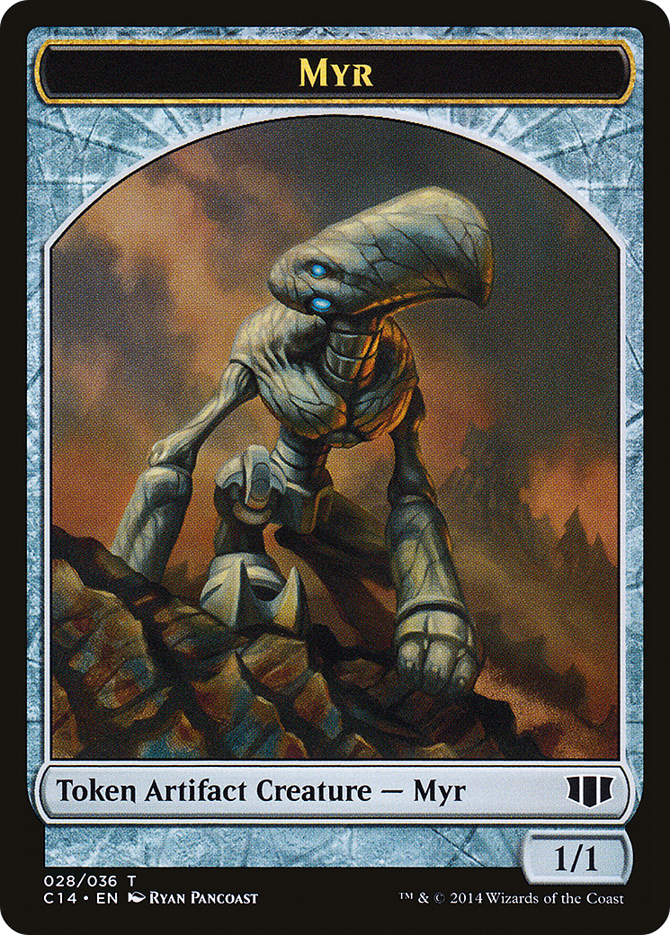 Image of Myr // Pentavite Double-Sided Token [Commander 2014 Tokens]
