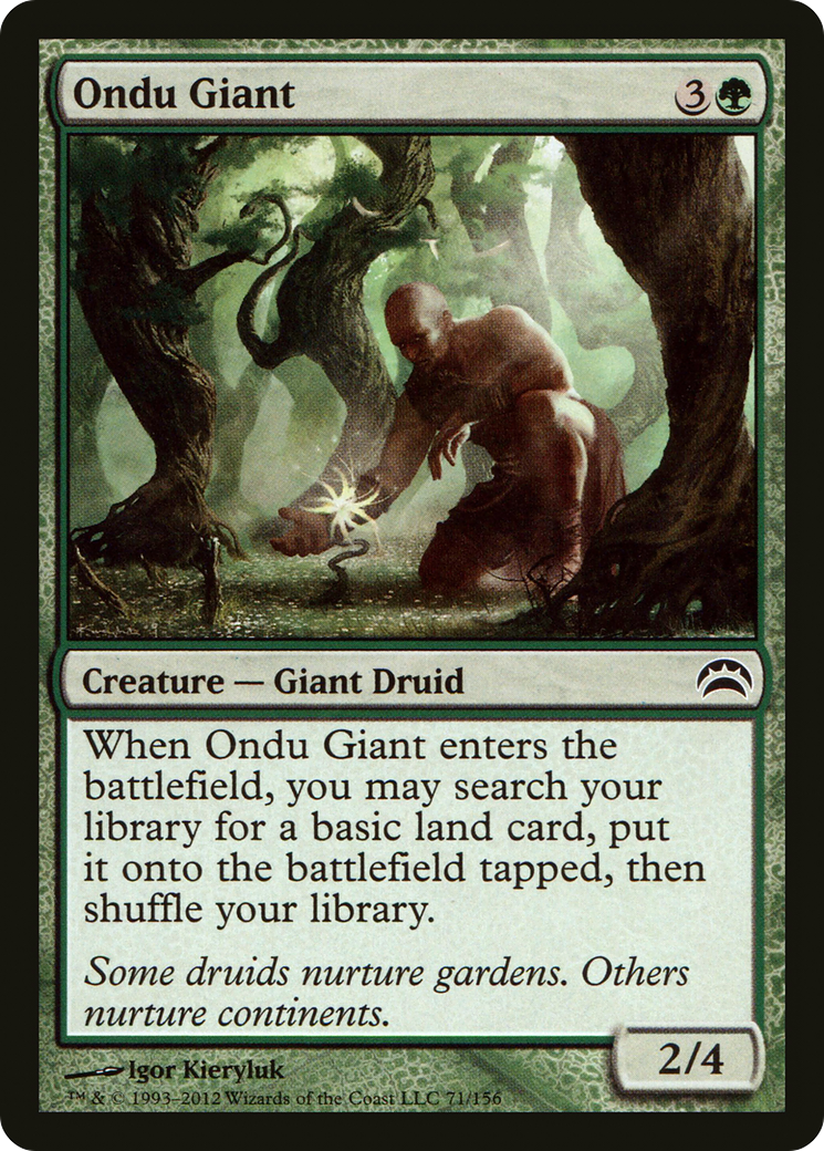Image of Ondu Giant (PC2-071) - Planechase 2012 Foil