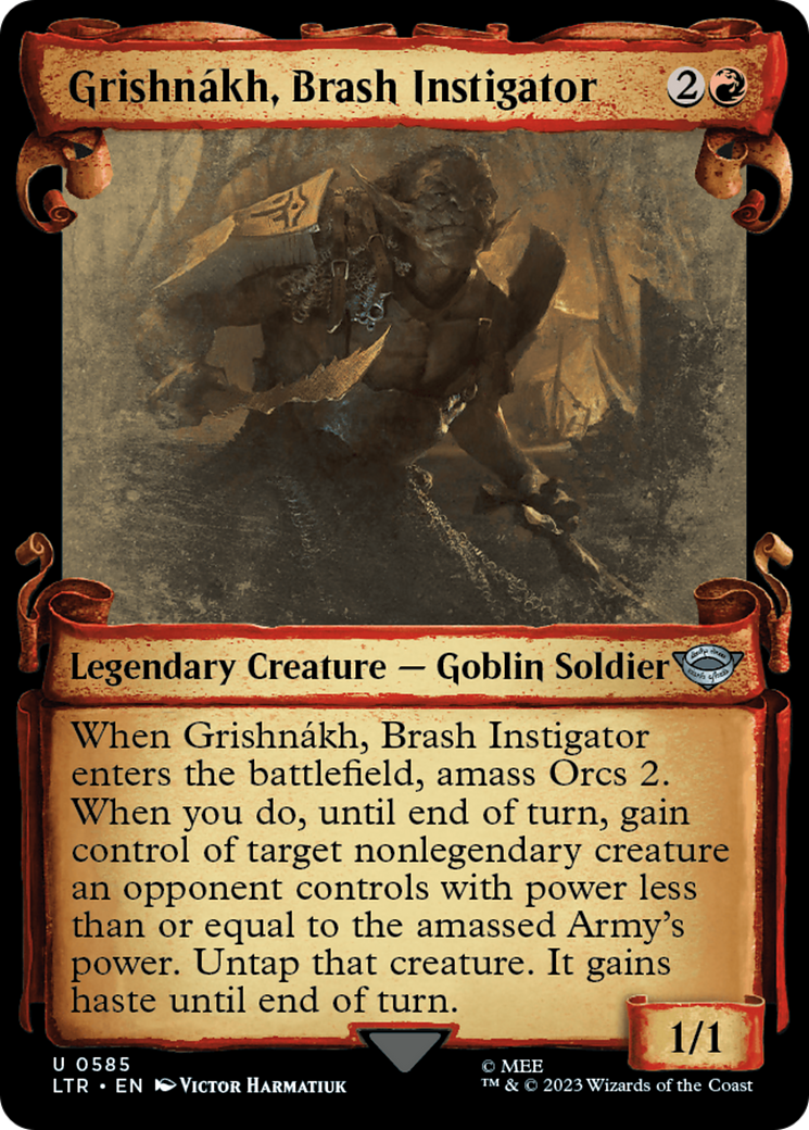Image of Grishnakh, Brash Instigator [The Lord of the Rings: Tales of Middle-Earth Showcase Scrolls]