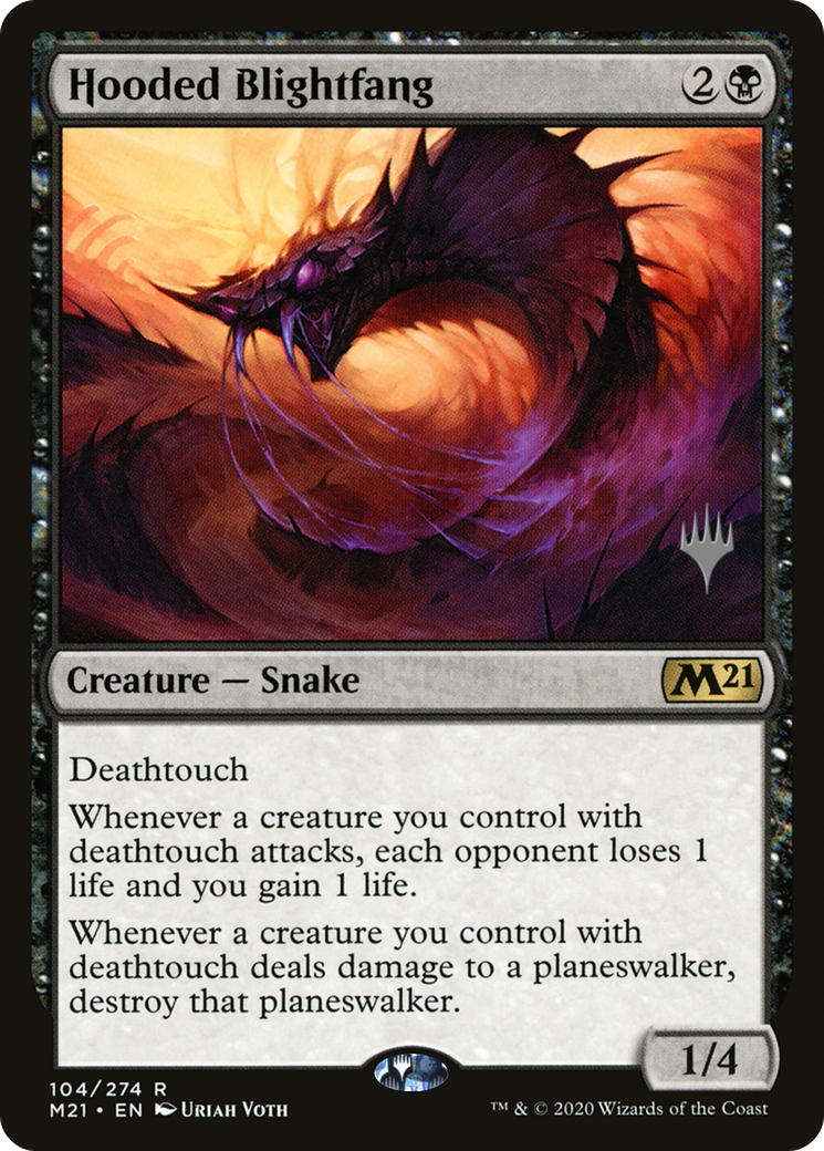 Image of Hooded Blightfang (Promo Pack) [Core Set 2021 Promos]
