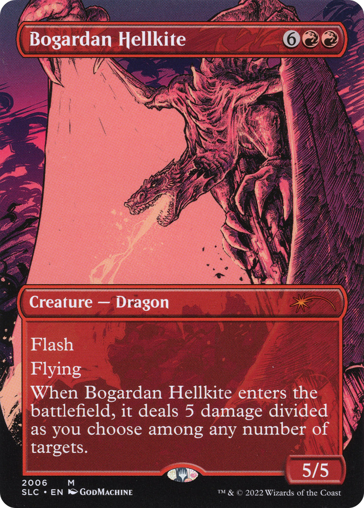 Image of Bogardan Hellkite (Borderless) [Secret Lair Countdown Kit]