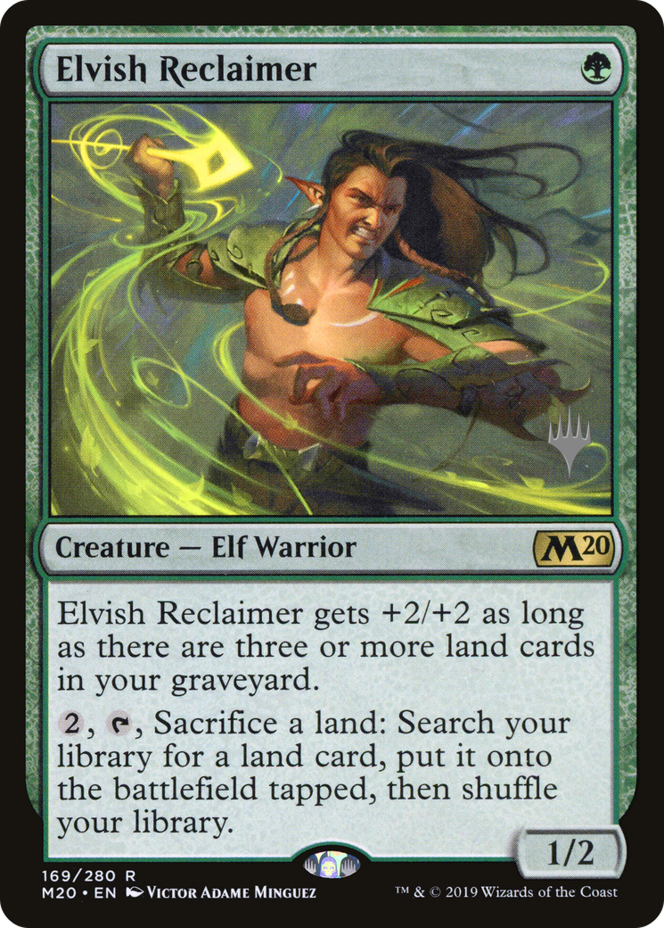 Image of Elvish Reclaimer (Promo Pack) [Core Set 2020 Promos]