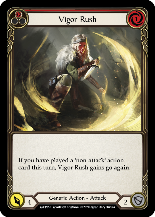 Vigor Rush (Red) [ARC197-C] (Arcane Rising)  1st Edition Normal