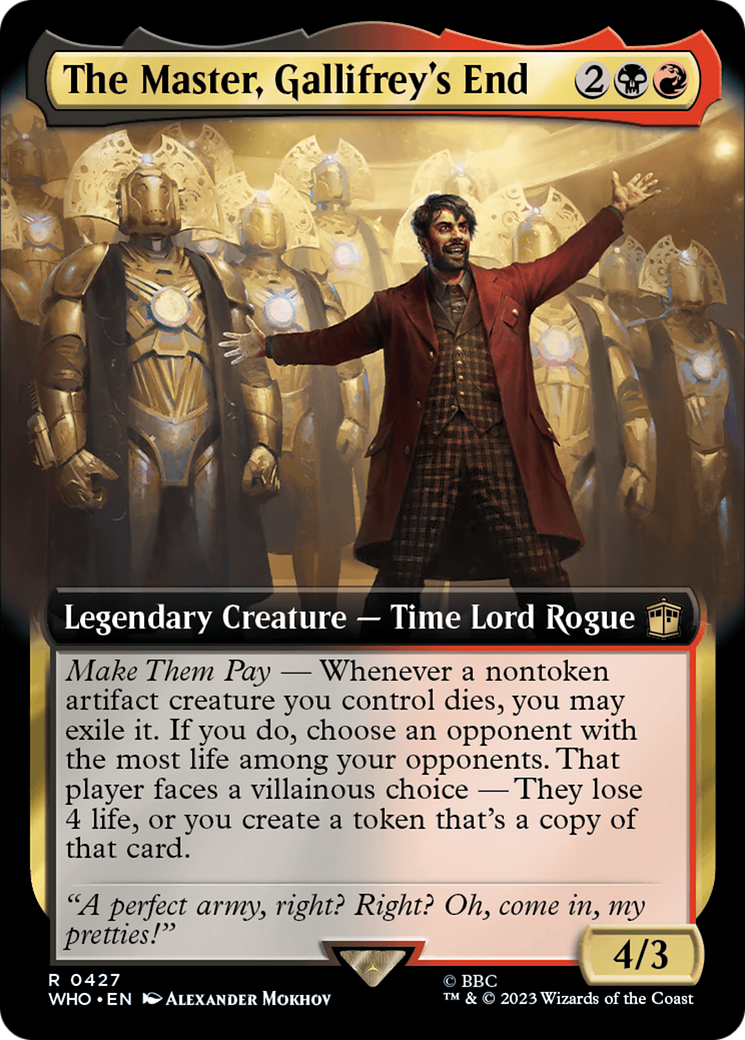 Image of The Master, Gallifrey's End (Extended Art) [Doctor Who]
