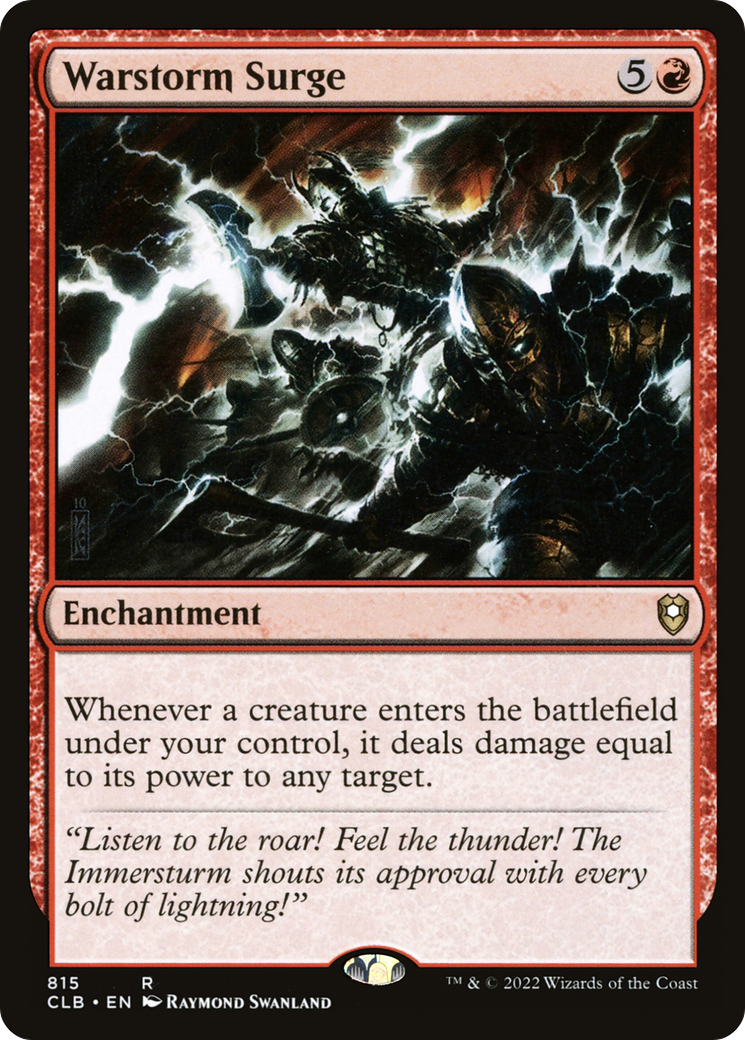 Image of Warstorm Surge [Commander Legends: Battle for Baldur's Gate]