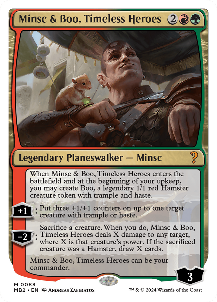 Image of Minsc & Boo, Timeless Heroes (White Border) [Mystery Booster 2]