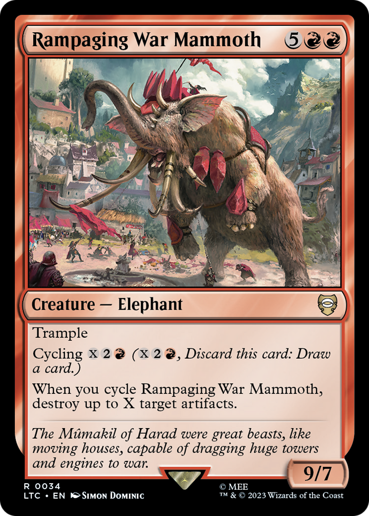 Image of Rampaging War Mammoth [The Lord of the Rings: Tales of Middle-Earth Commander]