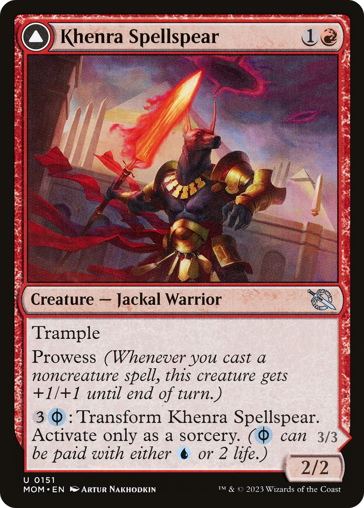 Image of Khenra Spellspear // Gitaxian Spellstalker [March of the Machine]