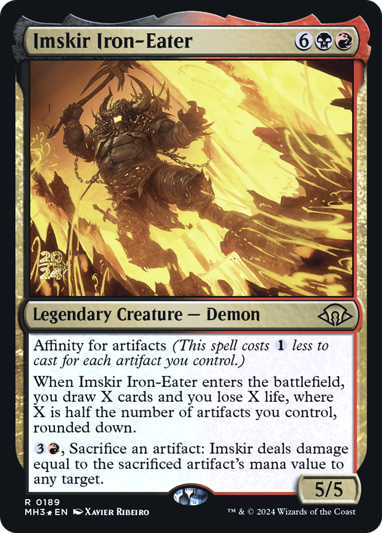 Image of Imskir Iron-Eater [Modern Horizons 3 Prerelease Promos]