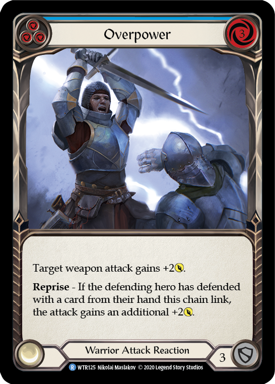 Image of Overpower (Blue) [U-WTR125] (Welcome to Rathe Unlimited)  Unlimited Normal