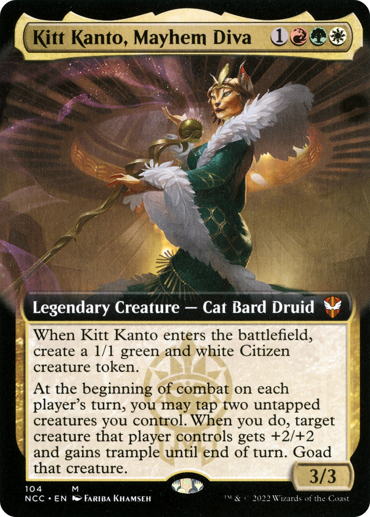 Image of Kitt Kanto, Mayhem Diva (Extended Art) [Streets of New Capenna Commander]