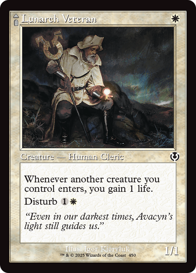 Image of Lunarch Veteran // Luminous Phantom (Retro Frame) [Innistrad Remastered]