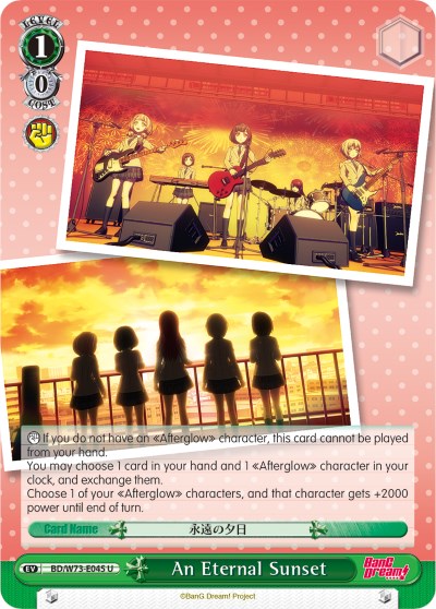 Image of An Eternal Sunset (BD/W73-E045 U) [BanG Dream! Vol.2]