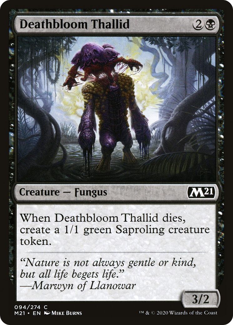 Image of Deathbloom Thallid [Core Set 2021]