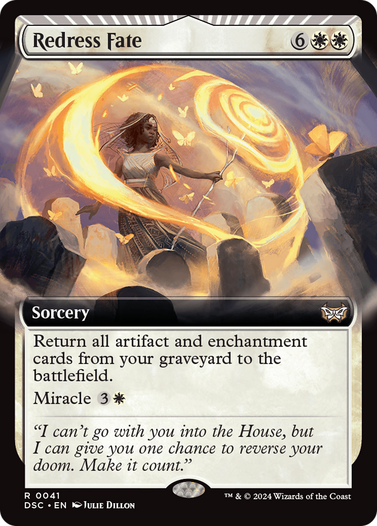 Image of Redress Fate (Extended Art) [Duskmourn: House of Horror Commander]