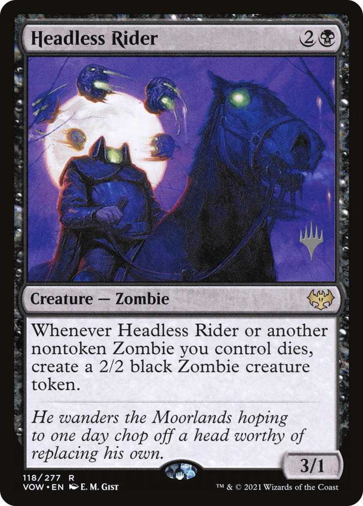 Image of Headless Rider (Promo Pack) [Innistrad: Crimson Vow Promos]