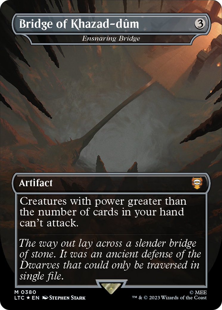 Image of Bridge of Khazad-dum - Ensnaring Bridge (Surge Foil Realms and Relics) [The Lord of the Rings: Tales of Middle-Earth Commander]