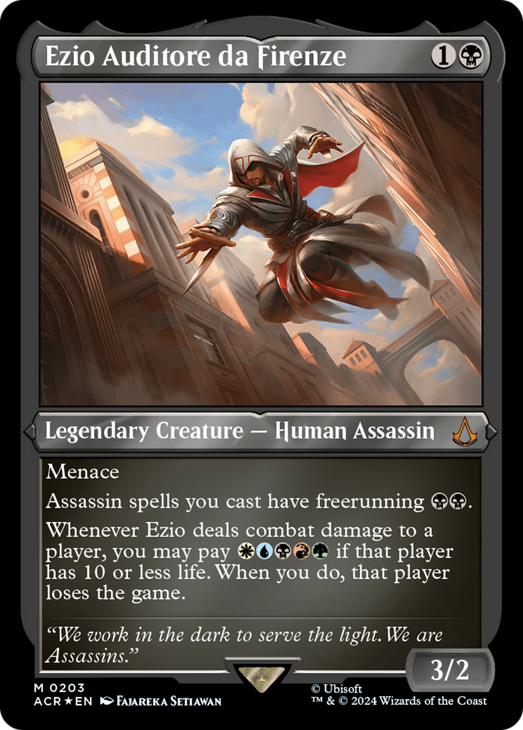 Image of Ezio Auditore da Firenze (Foil Etched) [Assassin's Creed]