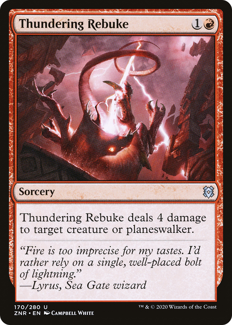 Image of Thundering Rebuke [Zendikar Rising]