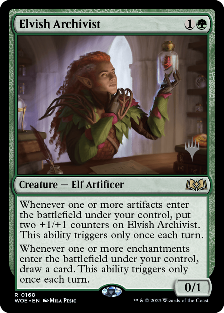 Image of Elvish Archivist (Promo Pack) [Wilds of Eldraine Promos]