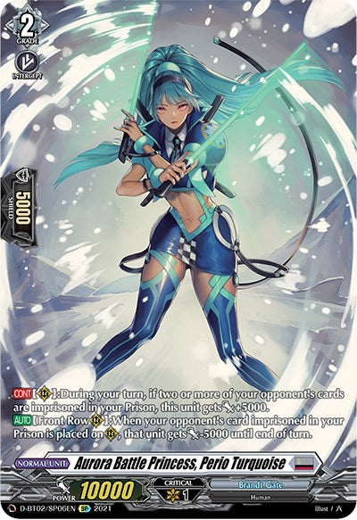 Image of Aurora Battle Princess, Perio Turquoise (D-BT02/SP06EN) [A Brush with the Legends]