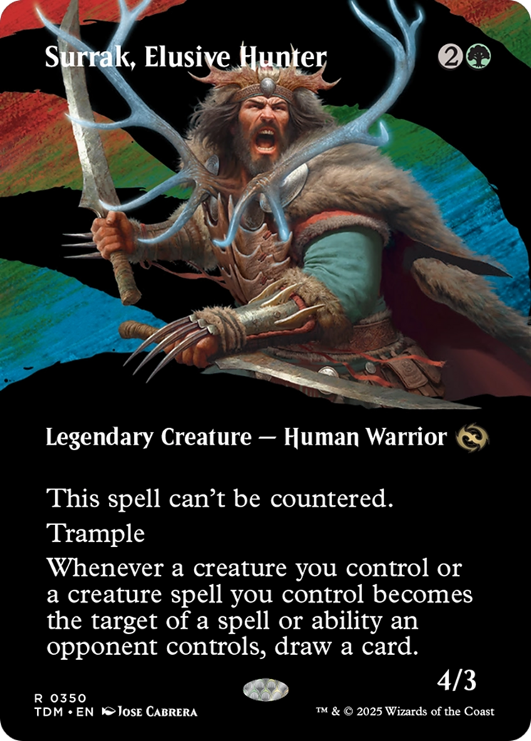 Image of Surrak, Elusive Hunter (Borderless) [Tarkir: Dragonstorm]