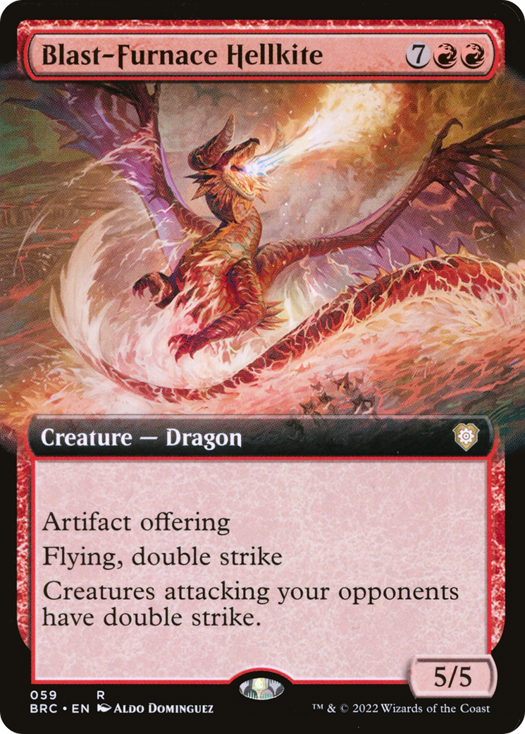 Image of Blast-Furnace Hellkite (Extended Art) [The Brothers' War Commander]