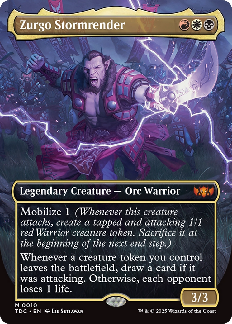Image of Zurgo Stormrender (Borderless) [Tarkir: Dragonstorm Commander]