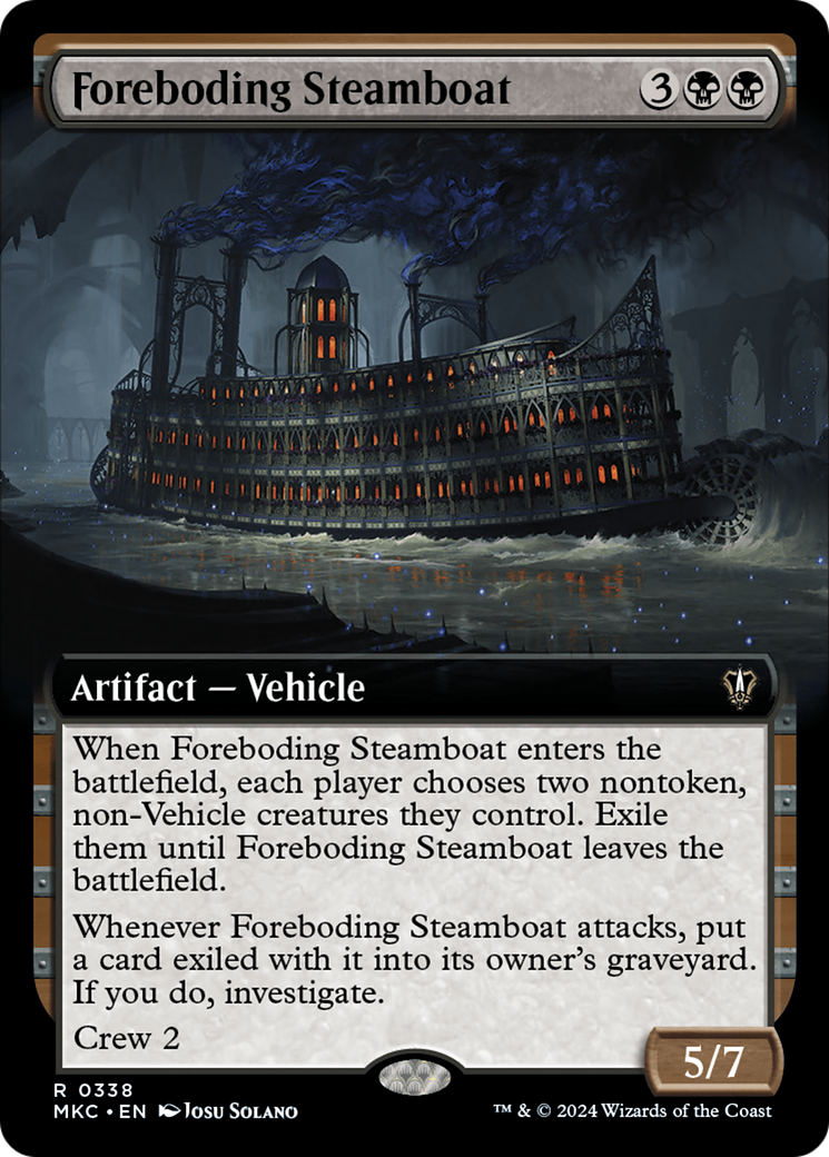 Image of Foreboding Steamboat (Extended Art) [Murders at Karlov Manor Commander]