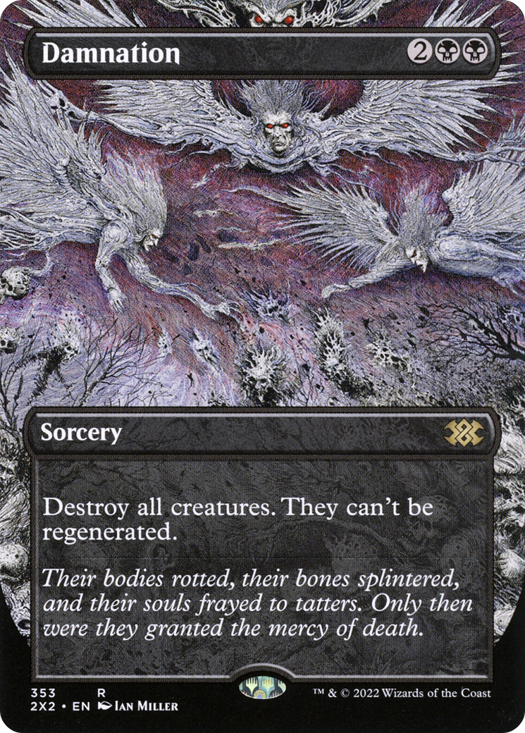 Image of Damnation (Borderless Alternate Art) [Double Masters 2022]