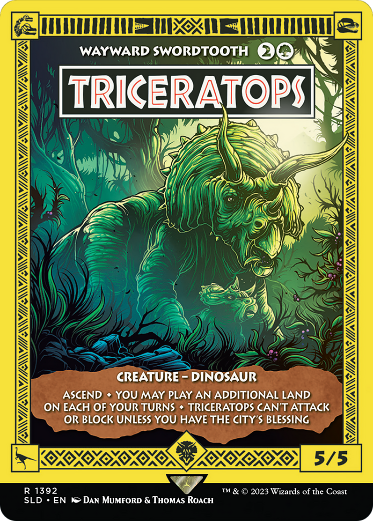 Image of Triceratops - Wayward Swordtooth [Secret Lair Drop Series]