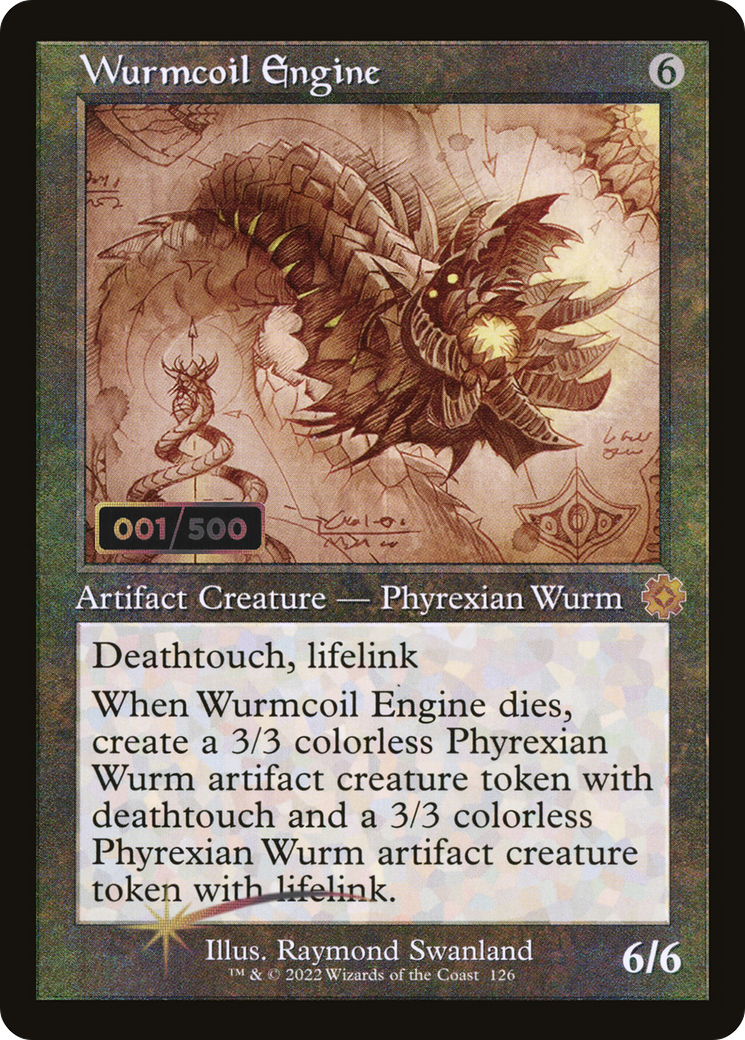Image of Wurmcoil Engine (Retro Schematic) (Serialized) [The Brothers' War Retro Artifacts]