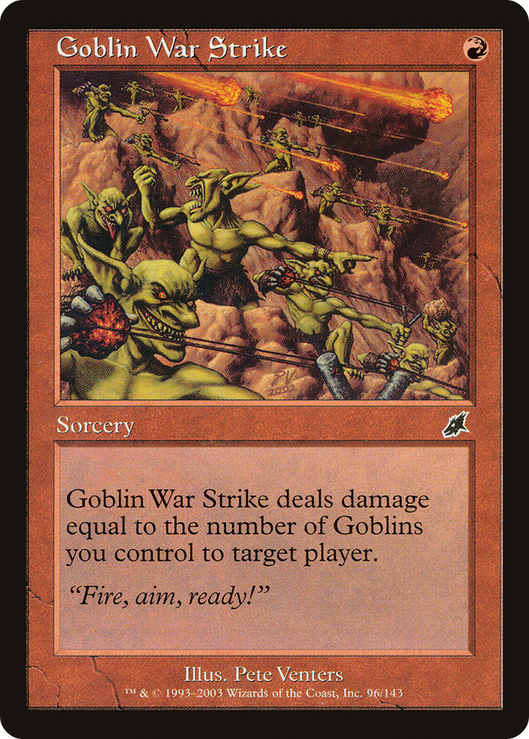 Image of Goblin War Strike [Scourge]