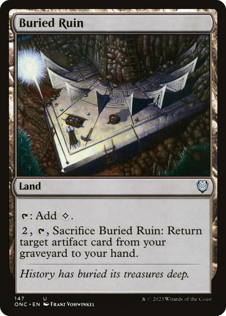Image of Buried Ruin [Phyrexia: All Will Be One Commander]