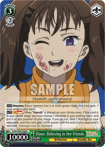 Image of Diane: Believing in Her Friends (Foil) [The Seven Deadly Sins: Revival of The Commandments]