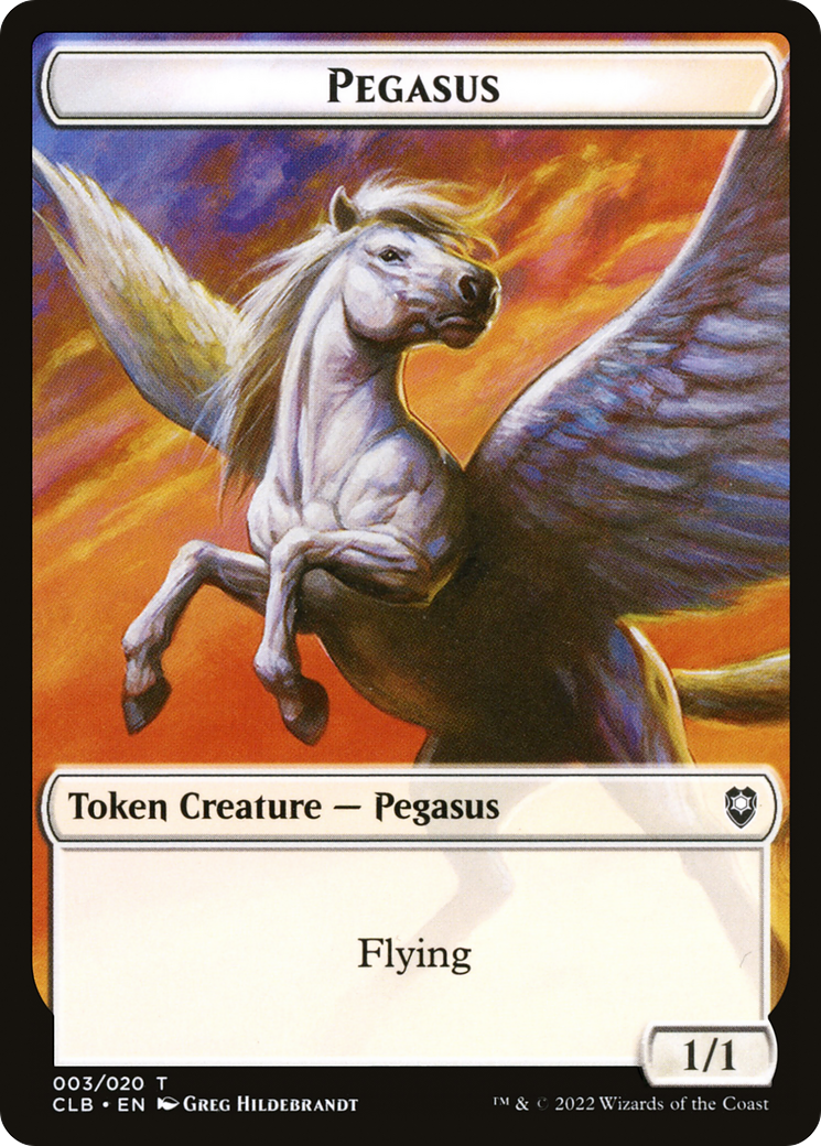 Image of Pegasus Token [Commander Legends: Battle for Baldur's Gate Tokens]