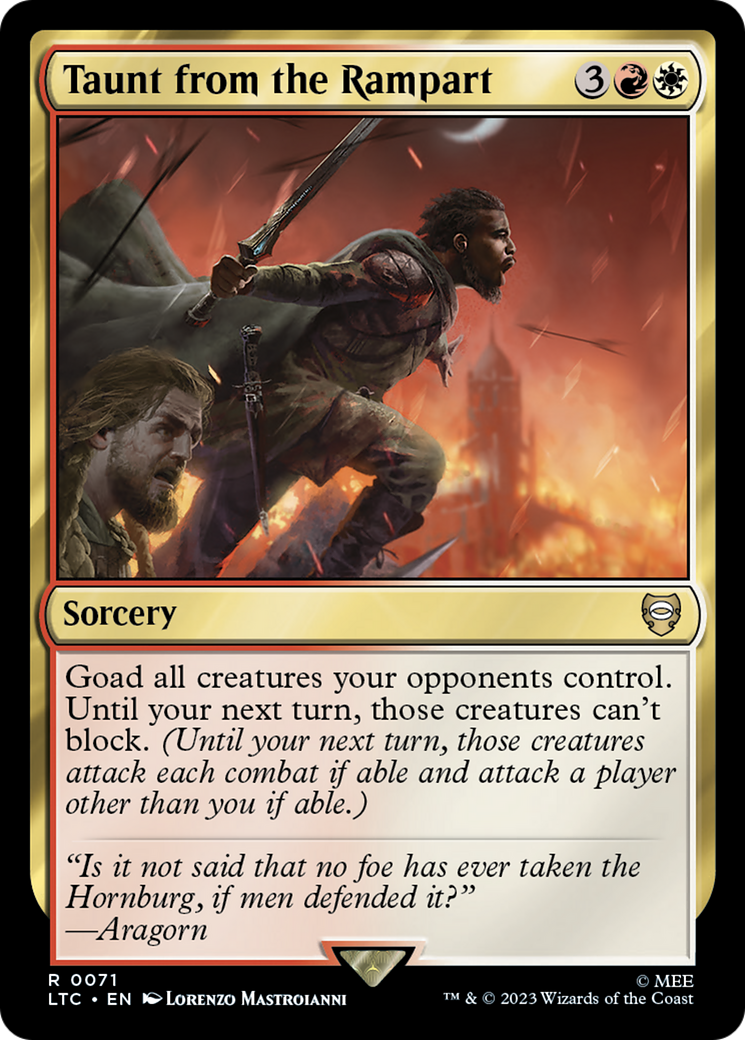 Image of Taunt from the Rampart [The Lord of the Rings: Tales of Middle-Earth Commander]