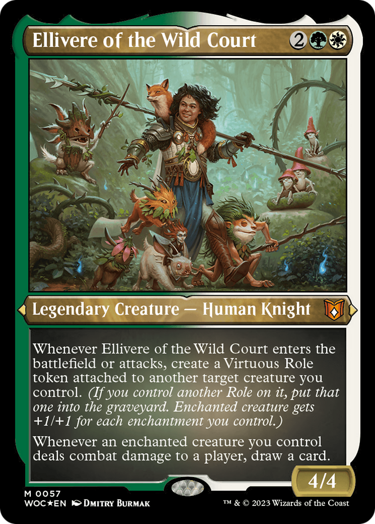 Image of Ellivere of the Wild Court (Display Commander) [Wilds of Eldraine Commander]