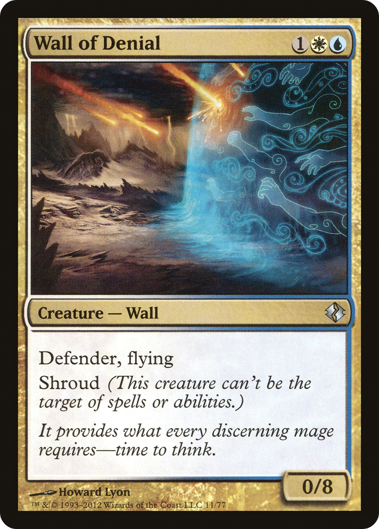Image of Wall of Denial [Duel Decks: Venser vs. Koth]
