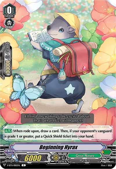 Image of Beginning Hyrax (V-BT11/085EN) [Storm of the Blue Cavalry]