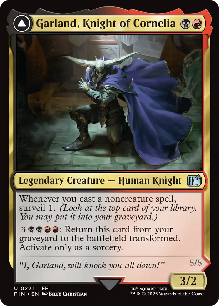 Image of Garland, Knight of Cornelia // Chaos, the Endless [FINAL FANTASY]