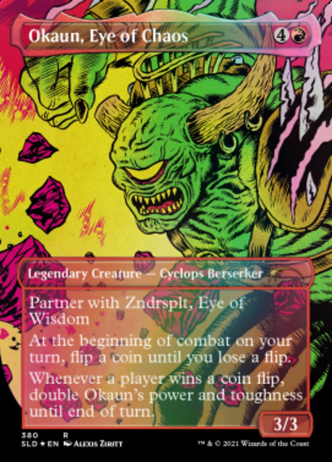 Image of Okaun, Eye of Chaos // Okaun, Eye of Chaos (Borderless) [Secret Lair Drop Series]