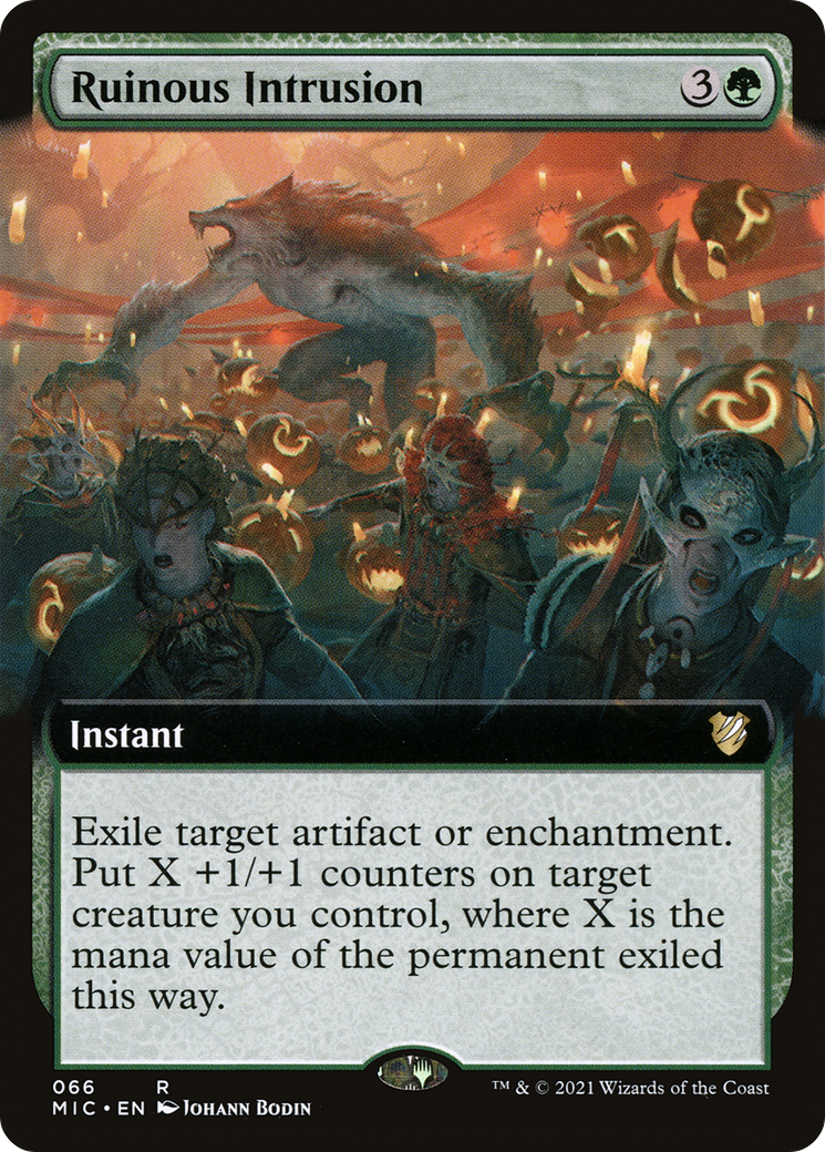 Image of Ruinous Intrusion (Extended Art) [Innistrad: Midnight Hunt Commander]
