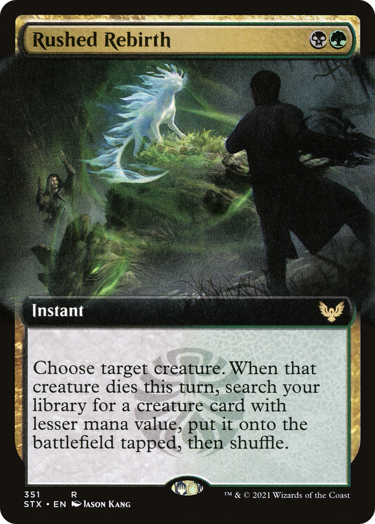 Image of Rushed Rebirth (Extended Art) [Strixhaven: School of Mages]