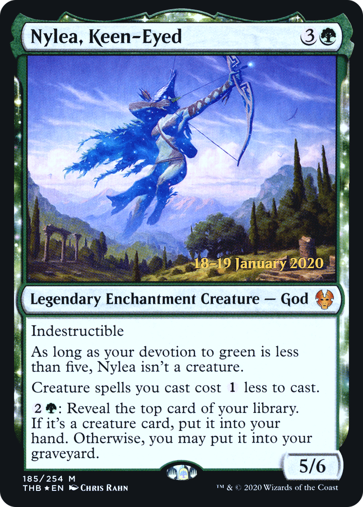 Image of Nylea, Keen-Eyed [Theros Beyond Death Prerelease Promos]